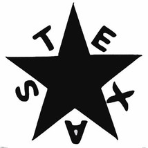 11 x 11 Texas Star Republic Flag Guns Alamo TX Vinyl Decal Car Truck Sticker Cup - £8.79 GBP