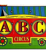 1997 Bingo Patch Circus Puzzle Train Car ABC Vintage Frame Tray 9 Pcs GstRm - $44.45 CAD