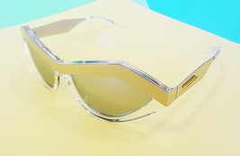 BOTTEGA VENETA Sunglasses BV1055S 002 Silver/Silver Metal Cat Eye JAPAN - $295.00