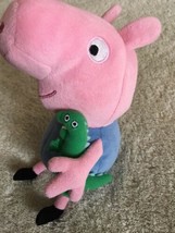 Ty Peppa Pig Pink Blue Green Dinosaur GEORGE Beanie Stuffed Animal Toy Plush - £9.79 GBP