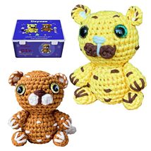 Geynaw Crochet Kit for Beginners Amigurumi Stuffed Animals Tiger - $228.67 MXN