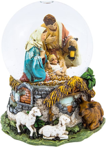 Kurt Adler C7101 Holy Family Musical Water Globe, 100Mm - £47.77 GBP