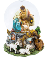 Kurt Adler C7101 Holy Family Musical Water Globe, 100Mm - £47.76 GBP