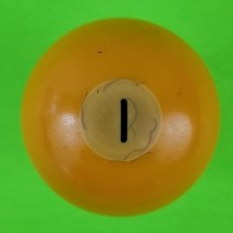 Vintage Replacement Pool Ball Billiards #1 Billiard Ball 2 1/4&quot; Diameter - £4.47 GBP