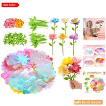 Fabric Flowers Craft Refill Kit for Kids Flower Making Fun in Colorful S... - $30.64