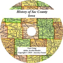 1914 History &amp; Genealogy of SAC COUNTY IOWA Sac City Odebolt IA Families - £4.67 GBP