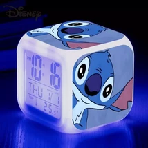 Lilo and Stitch Disney Alarm Clock Kawaii Cartoon Anime -8x8x8CM Stitch-19 - $10.52