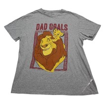 Disney Shirt Mens L Gray Crew Neck Short Sleeve The Lion King Pullover Tee - £14.94 GBP