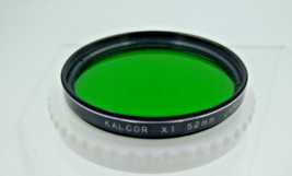 Kalcor 52mm Green X1 Lens Filter w/ Acrylic Case 0527-1 - £8.40 GBP