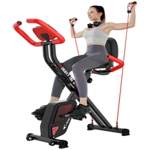 3in1 Foldable Exercise Bike Indoor Cycling Bike Magnetic Stationary Bike Fitness - £146.54 GBP