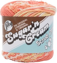 Lily Sugar n Cream Yarn Scrub Off Papaya 1 Pack of 1 Skein - $20.66