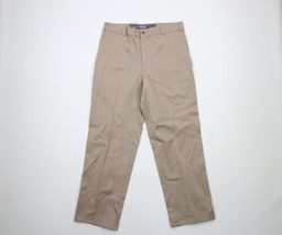 Vintage 90s Streetwear Mens 34x29 Faded Flat Front Cotton Twill Chino Pants USA - £27.11 GBP