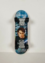 Anakin Skywalker Clone Wars Skate Board 2010 McDonald&#39;s Blue Tech Deck Finger  - £4.69 GBP