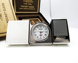 Time Tank Pocket Clock Watch running Zippo 1995 MIB Rare - $144.00
