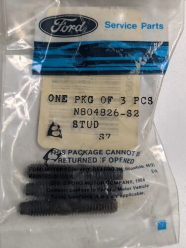 Bag of 3 NOS FORD STUD M6 X 1.0 X 35 LONG PART# N804826-S2 - $12.86