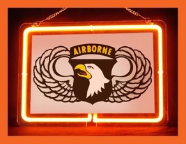 US Army Military 101st Airborne Hub Bar Display Advertising Neon Sign - £62.57 GBP