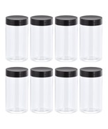 uxcell Round Plastic Jars with Black Screw Top Lid, 8oz/ 250ml Wide-mout... - $34.99