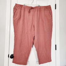 Universal Thread High-Rise Wide Leg Cotton Gauze Pants Size 4X Plus Terracotta - £14.49 GBP