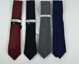 Alfani, Perry Ellis, Club Room Mens Lot of 4 Polyester Assorted Ties-OS - £21.70 GBP