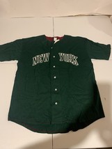 Vintage 1999 New York Yankees Men’s Size L Button Down Jersey Pro Player Tag - £22.51 GBP