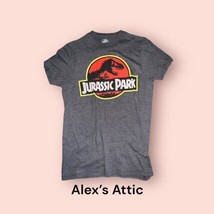 Jurassic Park Mens Dark Gray Graphic T Shirt - Size S pre owned - £12.69 GBP