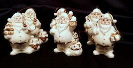  Vintage Santa Claus Ornaments  Set of 6   - £16.23 GBP