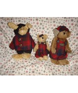 Boyds Bears 1997 Fall Emily, Edmond And Becky Plush  - £17.98 GBP