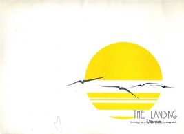 The Landing Dinner Menu Marriott Inn Berkeley Marina California 1970&#39;s - £26.83 GBP