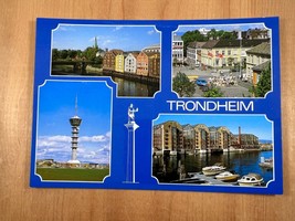 Vintage Postcard, Royal Garden Hotel, Scenes from Trondheim, Norway - £3.79 GBP