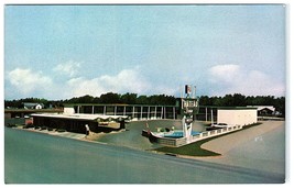 Friendship Chateau Inn Motel Hotel Pool Sign Car Hereford Texas Postcard 1960s - £7.68 GBP