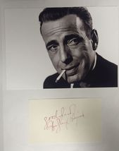 Humphrey Bogart (d. 1957) Signed Autographed 8.5x11 Vintage Signature Display - £315.61 GBP