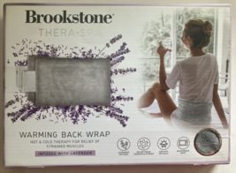 Brookstone Thera Spa Warming Back Wrap, Lavender Infused, Microwave Safe - £13.39 GBP