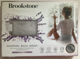 Brookstone Thera Spa Warming Back Wrap, Lavender Infused, Microwave Safe - £12.61 GBP