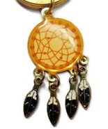 Tribal Dream Catcher Used Key Chain Dangle Feathers Gold T Car Truck Aut... - £7.77 GBP