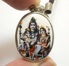 Lord Shiva Maa Uma Parvati and Ganesha Ganesh Family pendant God Goddess... - £27.36 GBP