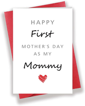 Lovely Happy First Mother’S Day for Mommy Mom, Unique Celebrating Mom’S Day Card - $12.25