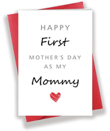 Lovely Happy First Mother’S Day for Mommy Mom, Unique Celebrating Mom’S ... - £9.63 GBP