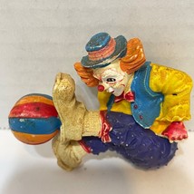 Vintage Clown Refrigerator Magnet Heavy Resin Painted 2 x 3&quot; - £9.90 GBP