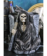 Ange Winged Grim Reaper With Scythe Pen Stationery Make Up Brush Holder ... - £18.87 GBP