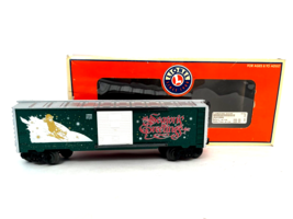 Lionel 2001 Christmas Boxcar 6-19998 O Gauge Holiday Train Seasons Greet... - £31.78 GBP