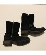 Ugg Australia Women&#39;s Size 6 Chaney Boot Black Suede Fur Lined 1006042 Z... - $74.47 CAD
