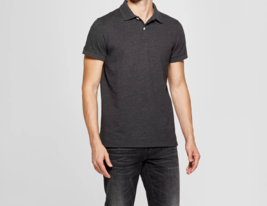 Goodfellow &amp; Co™ ~ Small ~ Short Sleeve ~ No Roll Collar ~ Railroad Gray Shirt - £17.73 GBP