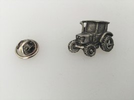Tractor Pewter Lapel Pin Badge Handmade In UK - $7.50