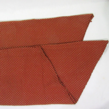 Waverly Exposed Stitch Weave Burnt Orange 2-PC 50 x 21 Ascot Valances - $38.00