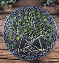 Wicca Twisted Vine Branches Tree of Life Pentagram Star Decorative Wall Plaque - £23.91 GBP