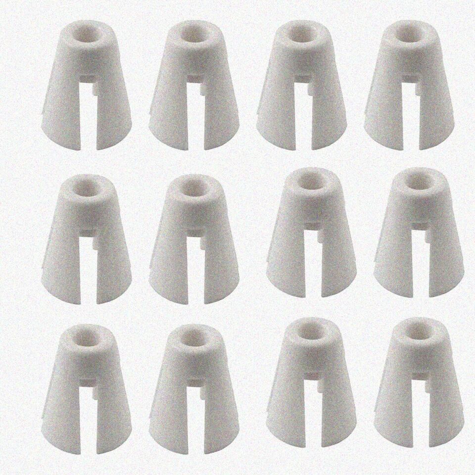 12pc C-Claw Thread Spool Holders: White Plastic Cones for Janome 644D/744D Overl - £19.07 GBP