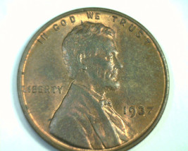 1937 Lincoln Cent Penny Choice Uncirculated Brown Ch. Unc. Bn Original 99c Ship - £4.11 GBP