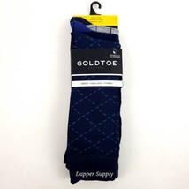 Goldtoe Edition Dress Socks 3 Pair  Blue Navy Grey Shoe 12-16 - £15.52 GBP