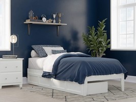White Twin Xl Afi Colorado Bed With Usb Turbo Charger And 2 Drawers. - £330.89 GBP