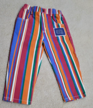 VTG Baby Guess 90s Striped AOP Jeans Size 2Y Toddler Denim Pants Made in USA EUC - £78.17 GBP